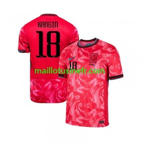 Maillot de Foot Corée du Sud KANGIN 18 Domicile 2024